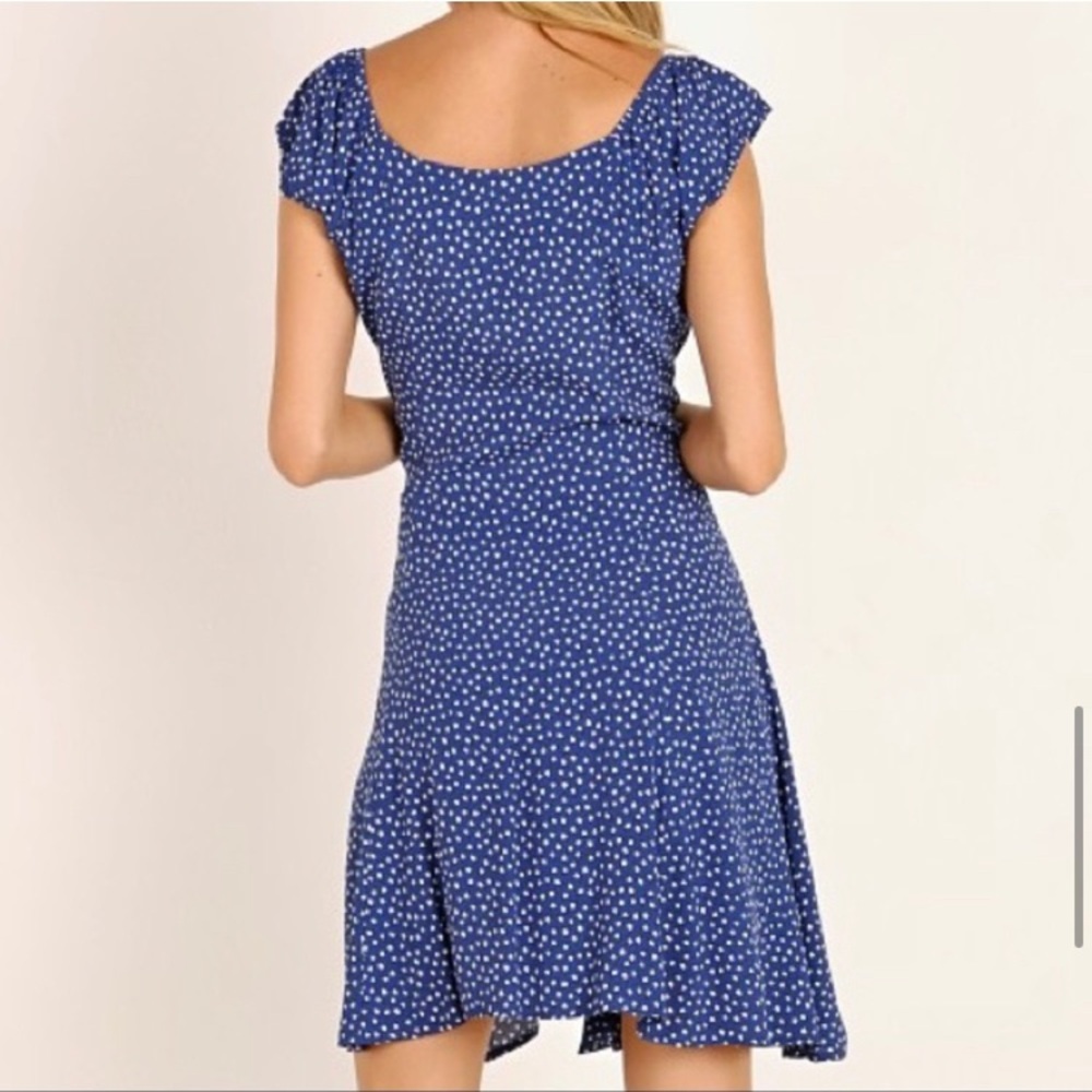 New Rolla’s Erin Mini Tulips Button Front Short Sleeves Fit Flare Dress - Picture 2 of 13